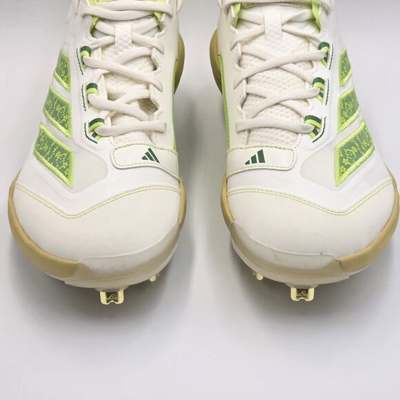 Adidas Adizero Impact MHA Men’s Sz 9 Baseball Cleats JQ8233 White Pulse Lime main image 16